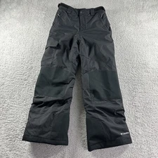 Columbia Snow Pants Kids Youth Medium Black Bugaboo III Winter Snowboard Skiing