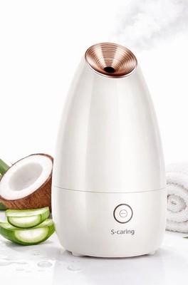 S-Caring Ionic Facial Steamer Nano Steam Face Moisturizer Pore Cleaner Spa