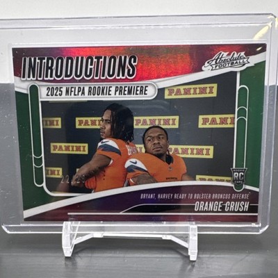 Panini Absolute Pat Bryant RJ Harvey Broncos Rookie Orange Crush /25