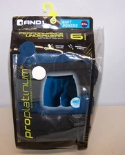 6-Pack And1 Mens Pro Platinum Performance Knit Boxers Size 2XL NEW