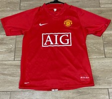 VTG Nike Manchester United 2007/08 Home Jersey Sz S Clean Original