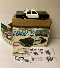 VINTAGE 1974 COX ADAM-12 TV Show AMC MATADOR POLICE CAR .049 Gas Engine