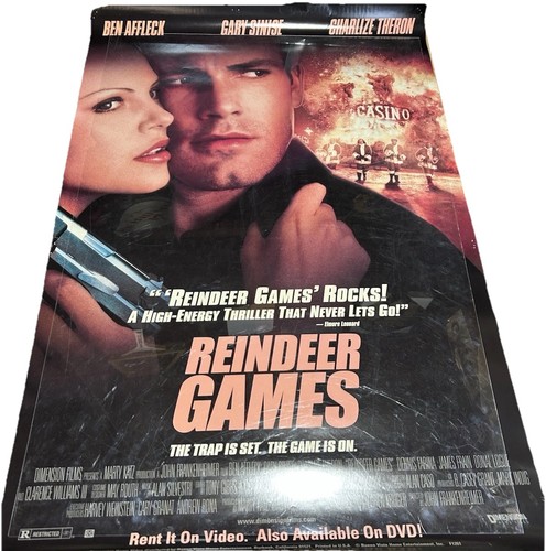 Original DVD Promo Poster Reindeer Games 27 x 40 Rolled Affleck Rare