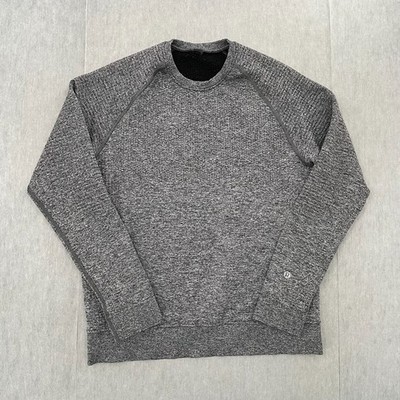 Lululemon Sweater Adult XS Gray Engineered Warmth Vapor Crew Neck Pullover Mens