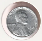 1943 WWII Lincoln Wheat Steel Penny Collectible US Collection Very Good War Coin