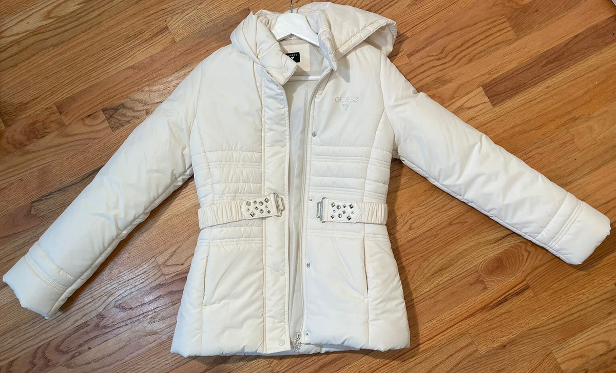 Guess white winter coat 2025