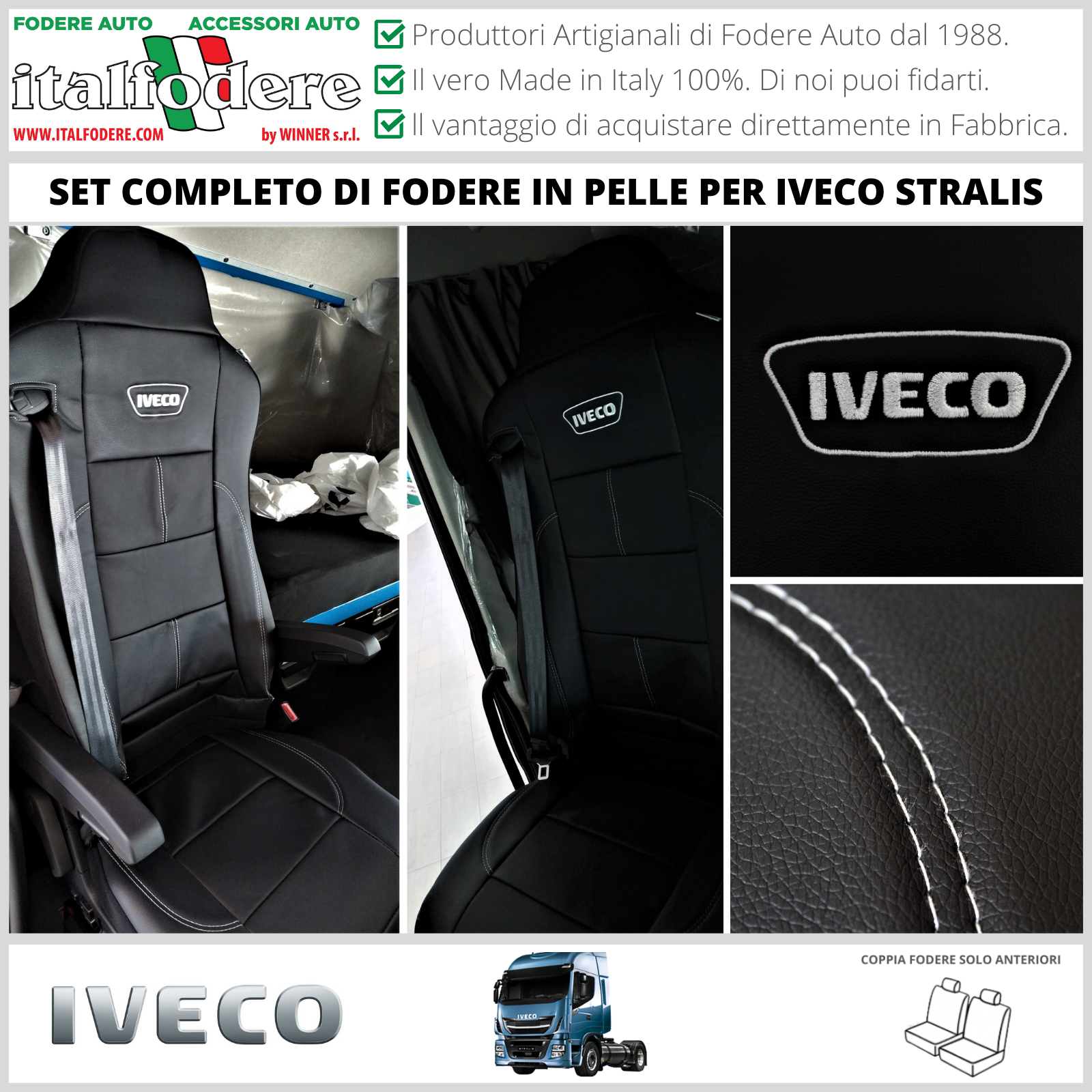 HighnessHwoo Lussuoso Coprivolante In Pelle Scamosciata Per Auto, In