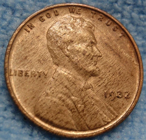1932 P UNC Lincoln Wheat Cent Choice Uncirculated RED/BRN Nice penny