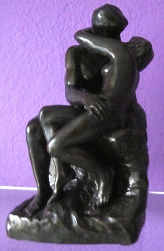 Auguste Rodin DER KUSS Skulptur Figur gebunden Bronze Statue - Bild 1 von 3