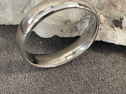 Anello nuziale gallese Clogau bianco e rosa 18 carati 5 mm Windsor taglia R £300 di sconto - Foto 8 di 14