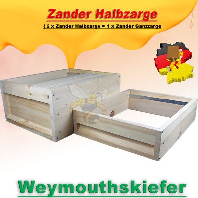 Zander 1/2 Zarge, Honigraum L:52cm x B:42cm x H:12cm mit oder ohne Rähmchen