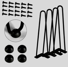 Set of 4 Hairpin Legs 16" Industrial Metal Table Leg Coffee Bench Furniture