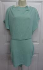 Fashion Nova Mint Green Casual Pull-Over Rib Knit Dress Womens Size Large NEW