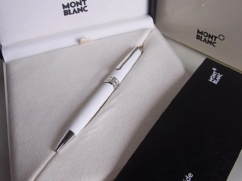Montblanc white ballpoint pen sale