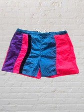 Laguna swim trunks Board shorts Vintage Retro 80s Blue Coral Purple XL 40-42 Men