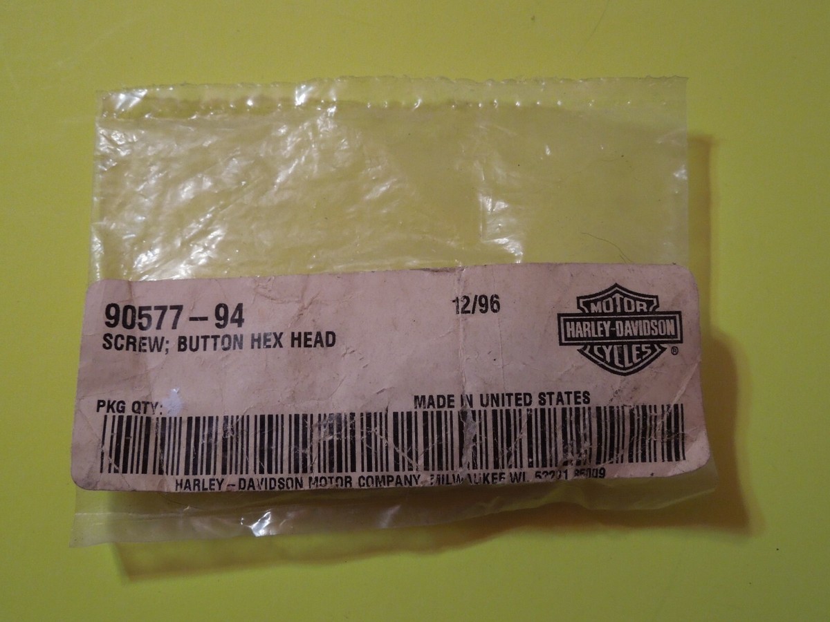 NOS OEM Harley Davidson Button Hex Head Screw P/N 90577-94 | eBay