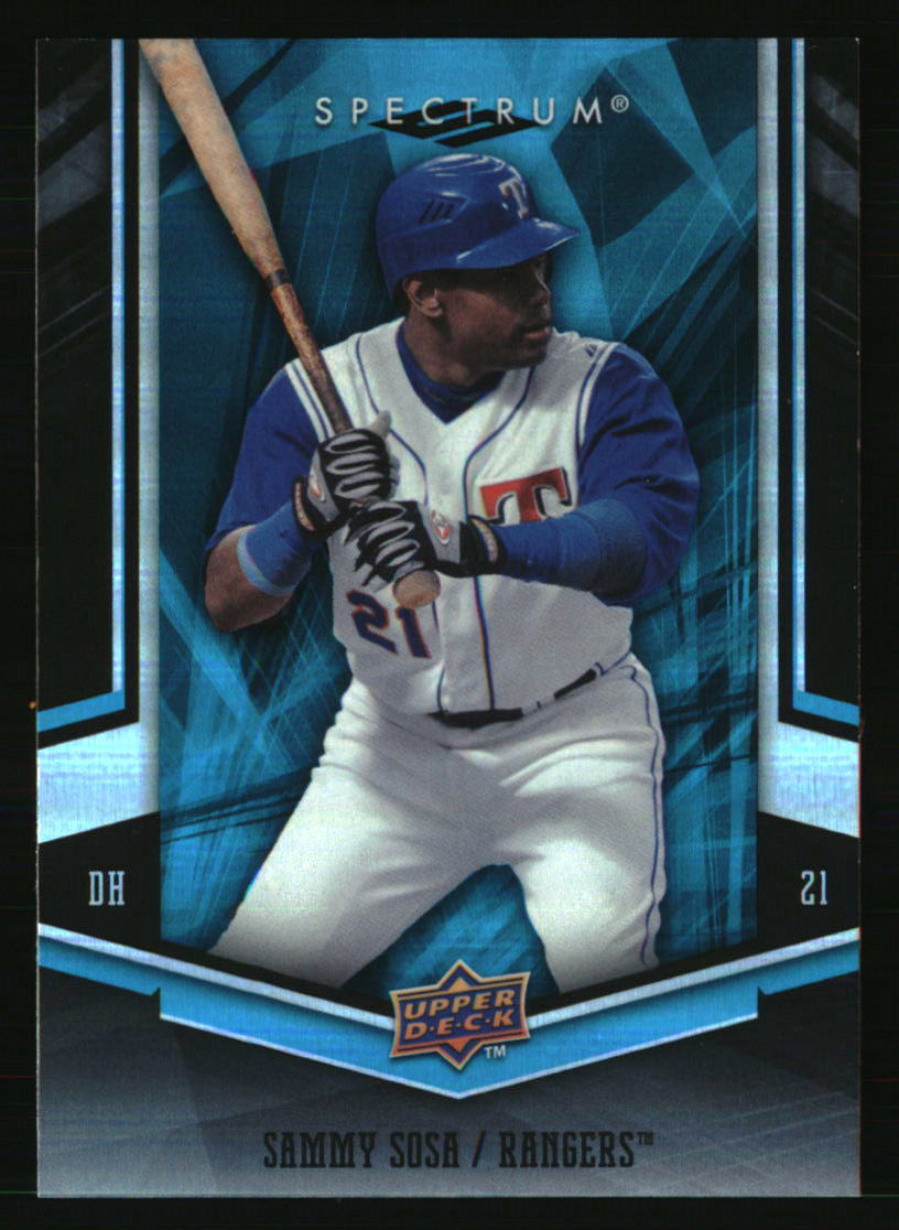 Sammy Sosa 2008 Upper Deck Spectrum #95 Baseball Card MLB Memorabilia  