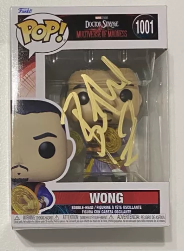 Benedict Wong Signed Autographed Doctor Strange Multiverse Funko Pop 1001 ACOA