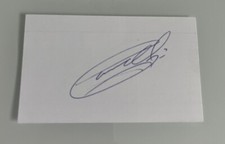 Garry Unger Autographed Signed Index Card Blues Red Wings Leafs Kings Oilers