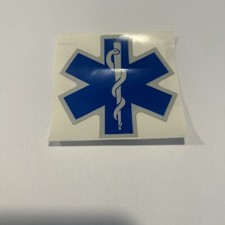 EMS EMT MEDIC DOCTOR NURSE STAR OF LIFE EMERGENCY VINYL DECAL STICKER E-02 