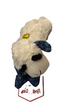 Multipet Lambchop Hanukkah Holiday Menorah Ear 10" Lamb Chop Dog Toy Chanukah