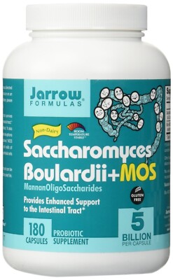 Jarrow Formulas Saccharomyces Boulardii + MOS 5 Billion CFU Probiotic 180caps