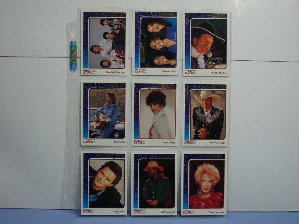 27 Trading Cards 1991 CMA Country Gold Series 1 UV-Coated Gold Leaf Inserts RARE — 第 4/4 张图片