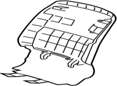 71705-07071-A0 Toyota Board sub-assy, front seat back, rh  