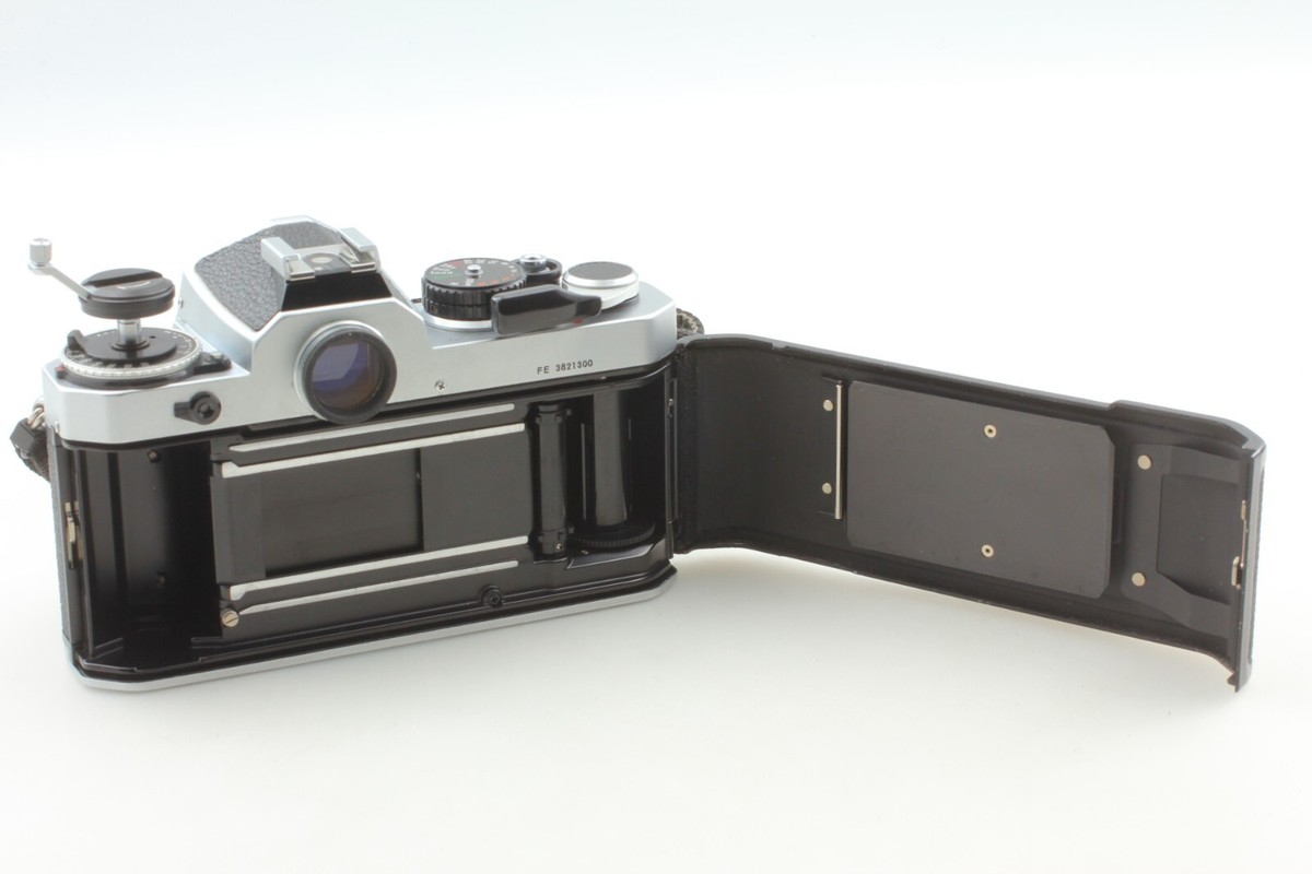 NEAR MINT w/Strap] Nikon FE Silver 35mm SLR Film Camera Body