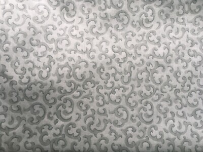 USA VTG Joan Kessler Shades Of Green Fancy Swirls Concord Fabric 