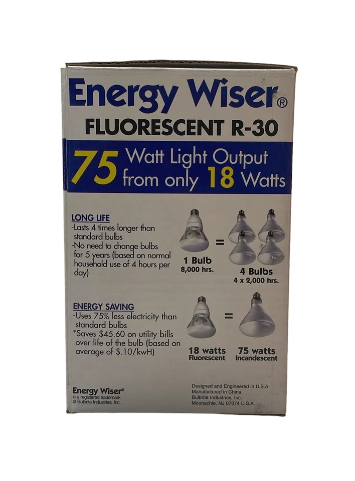 Energy Wiser CF18R30DL Fluorescent Light Bulb R-30 18W - Image 4 of 4