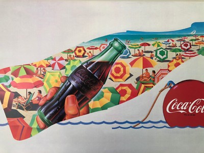 COCA COLA,VINTAGE,1950, ADVERTISEMENT,RARE AUTHENTIC LICENSED 1997