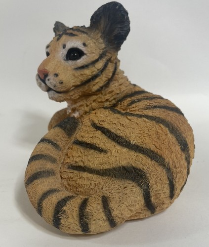 Tiger Resin Figurine Music Box "What The World Needs Now Is Love" Working Safari - Picture 4 of 9