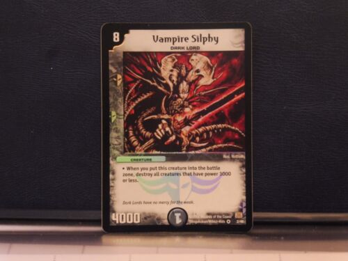 Duel Masters 2/46 VAMPIRE SILPHY Super Rare Foil Trading Card 2004 WOC - Afbeelding 1 van 3