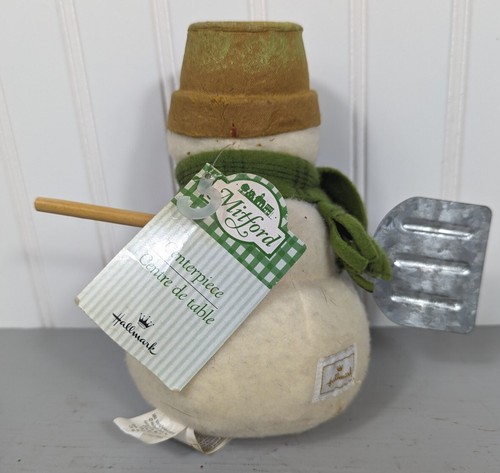 Hallmark Snowman & Shovel Wall Felt Center Piece Jan Karon Mitford Series w Tag - Picture 3 of 6