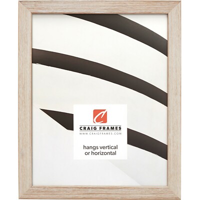 Craig Frames Farmhouse Essentials Tall, .75'' Weathered White Wood Picture Frame