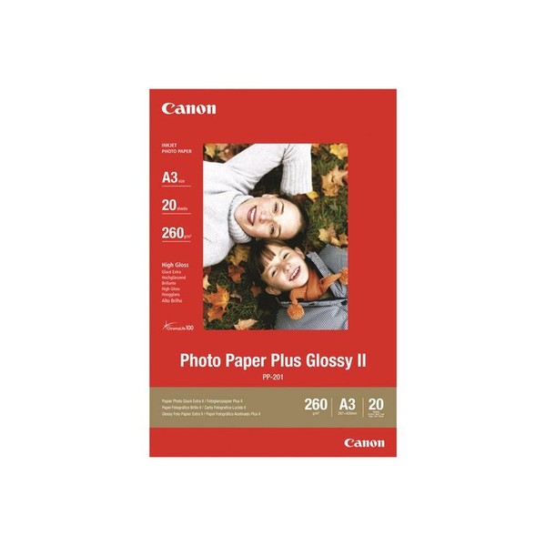 Canon 2311B020 Canon PP-201 A 3 20 Blatt 265 G Photo Paper Plus Glossy Ii-image