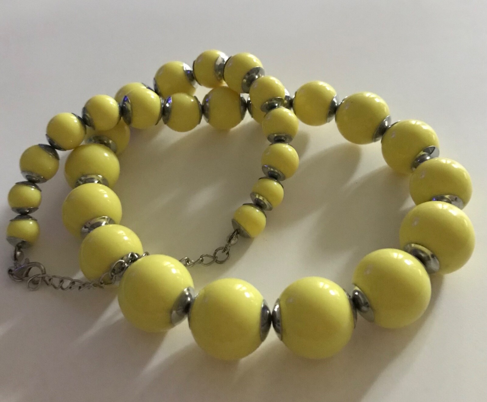Happy 20” Bright Yellow Bubble Gum Ball Necklace eBay