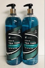 2 Bottles Proforce ~ White Musk 4-in-1 Men’s Wash with Tea Tree Oil 32 fl oz Ea.