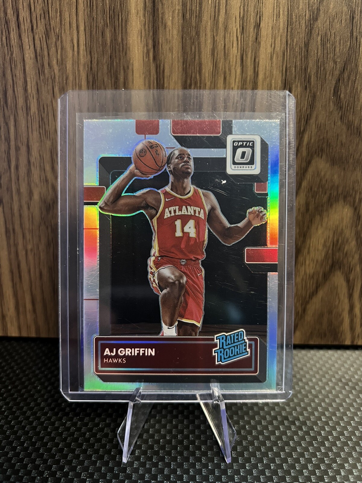 2022 Panini Donruss Optic #204 AJ Griffin Holo Rated Rookie Atlanta Hawks