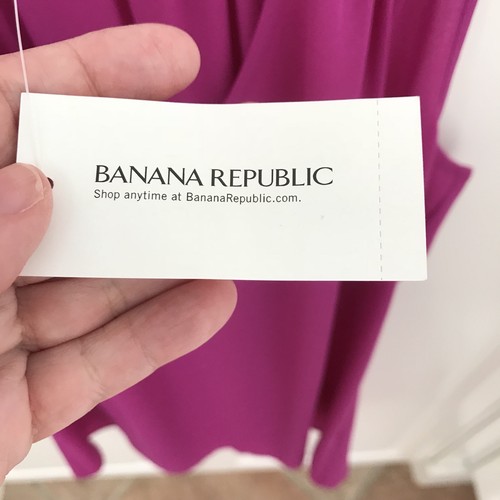 Banana Republic Tank Raceback Style Magenta SZ 8 NWT - 第 3/5 張圖片