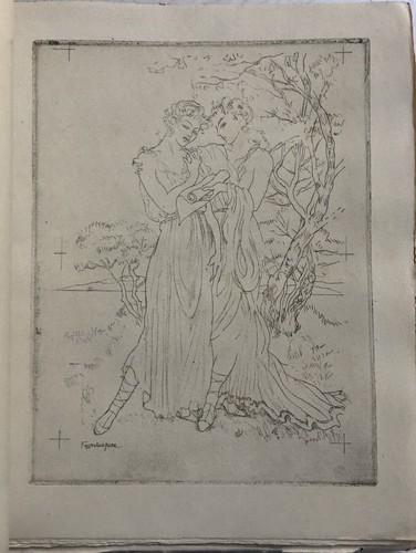 1945 E. CHIMOT - CENT SONNETS FRANCAIS ex. d'artiste + 3 EAUX-FORTES SIGNEES - Picture 7 of 12