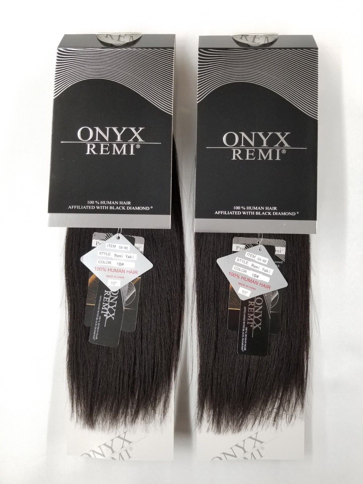 2 Packs ONYX REMI Black Diamond 100% Human Hair Natural Weave Extension 10"  | eBay