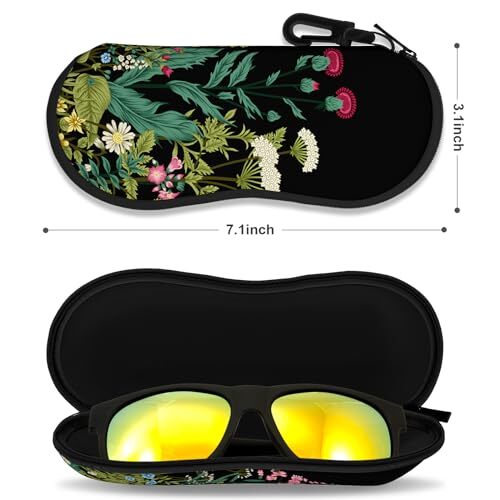 Sunglasses Soft Case, Ultra Light Portable Neoprene Zipper  display picture 3