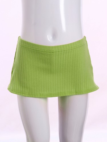 Girls Teamwear Ballet Skort Running Skirts Athletic Sides Slit Exercise Ribbed - Picture 61 of 69