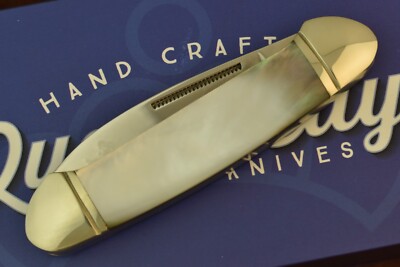 QUEEN CITY BLACK LIP AAA MOTHER OF PEARL FULL SIZE CANOE KNIFE