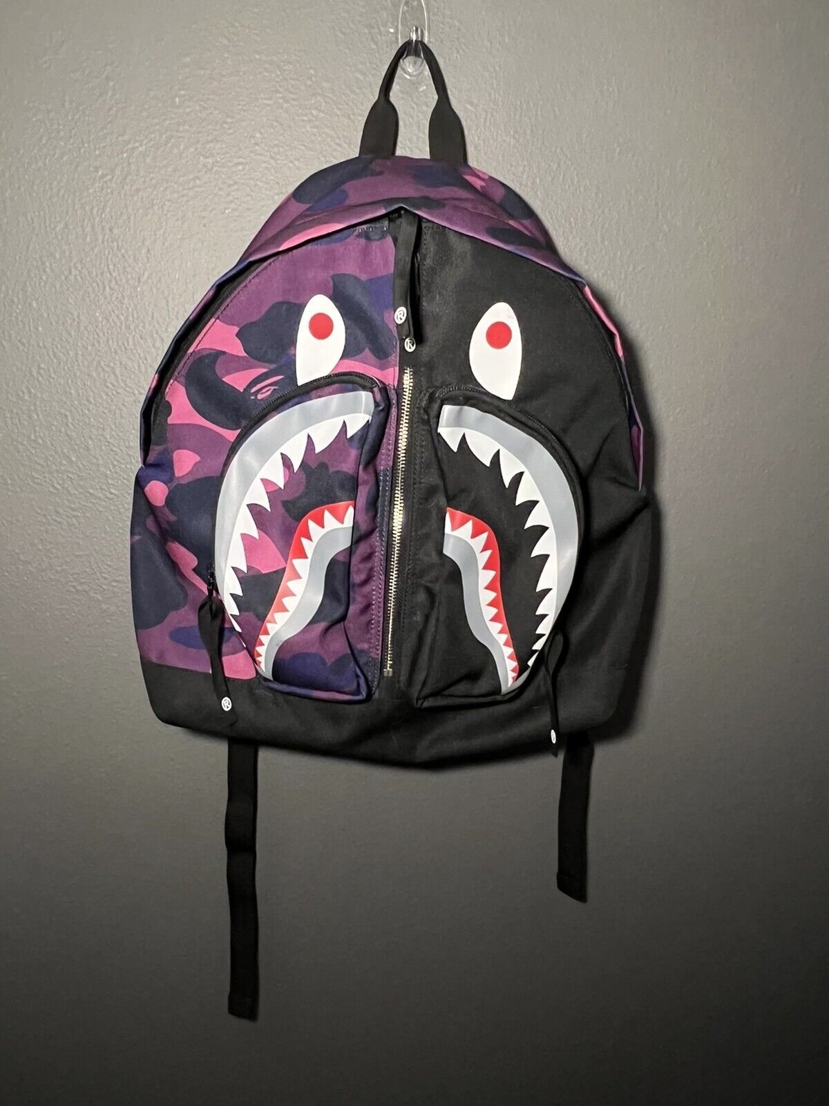 Bape 1st Camo Shark Day Pack - Rare Purple Colorw… - image 1