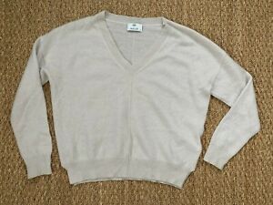 Allude Cashmere Tan V Neck Sweater Size Xs Ebay