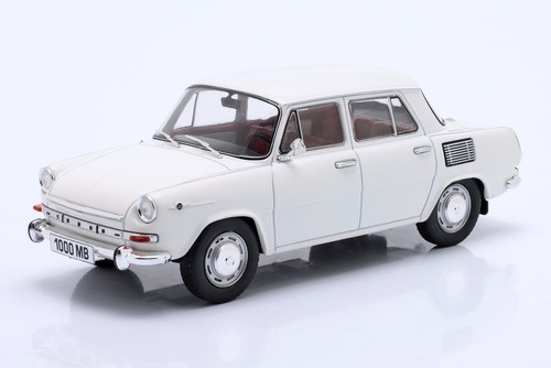 SKODA 1000 MB 1968 White - 1/24 - WhiteBox - Picture 3 of 5