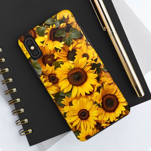 Sunflower Themed Cool Phone Case for iPhone 16 15 14 13 12 11 X SE 8 iPhone Case - Picture 64 of 72